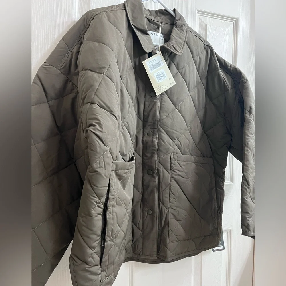 Frank & Oak Thermore Quilted Button Up Insulated Jacket - Picture 3 of 6